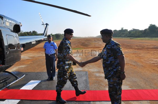 1st Annual AOC's Inspection at Slaf Station Mullaittivu