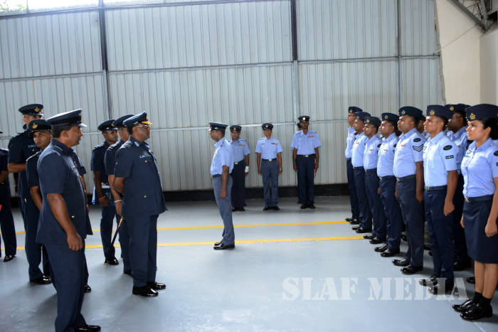 Annual Commander's Inspection at SLAF Base Ratmalana 2016
