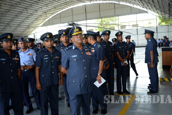 Annual Commander's Inspection at SLAF Base Ratmalana 2016