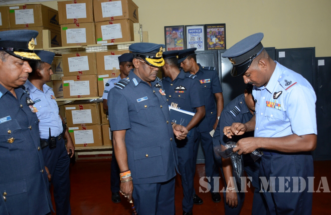 Annual Commander's Inspection at SLAF Base Ratmalana 2016