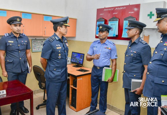 COMMANDER'S INSPECTION AT SLAF BASE RATMALANA