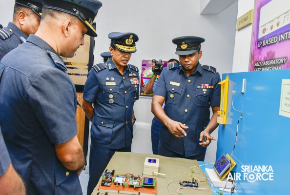 COMMANDER'S INSPECTION AT SLAF BASE RATMALANA
