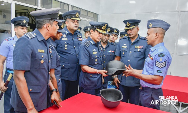 COMMANDER'S INSPECTION AT SLAF BASE RATMALANA
