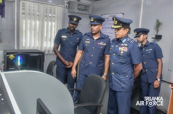 COMMANDER'S INSPECTION AT SLAF BASE RATMALANA