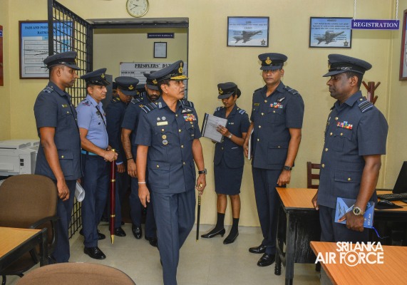 COMMANDER'S INSPECTION AT SLAF BASE RATMALANA