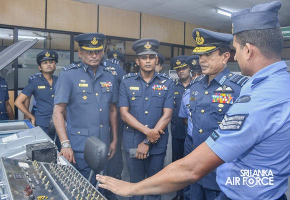 COMMANDER'S INSPECTION AT SLAF BASE RATMALANA