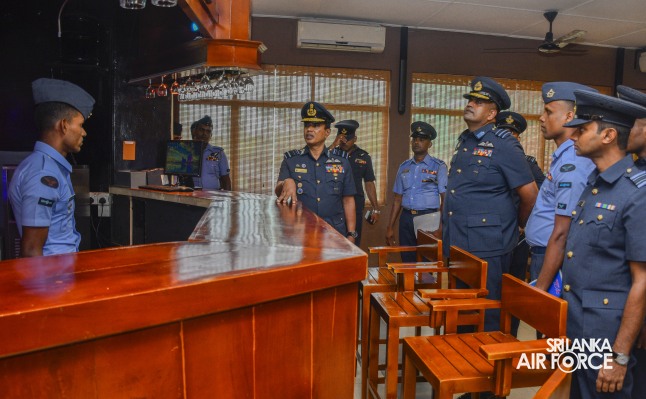 COMMANDER'S INSPECTION AT SLAF BASE RATMALANA