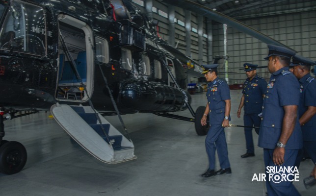 COMMANDER'S INSPECTION AT SLAF BASE RATMALANA