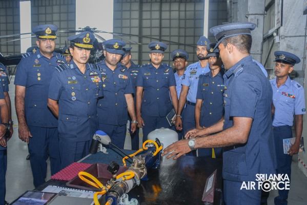 COMMANDER'S INSPECTION AT SLAF BASE RATMALANA