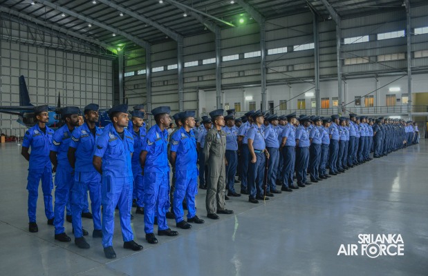 COMMANDER'S INSPECTION AT SLAF BASE RATMALANA