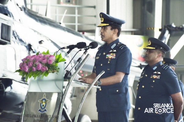 COMMANDER'S INSPECTION AT SLAF BASE RATMALANA