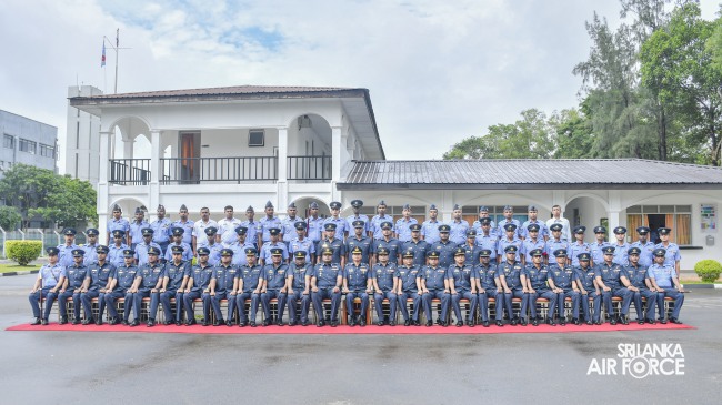 COMMANDER'S INSPECTION AT SLAF BASE RATMALANA