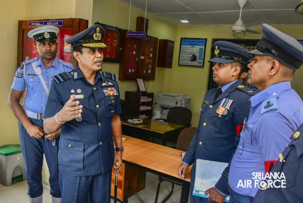 COMMANDER'S INSPECTION AT SLAF BASE RATMALANA