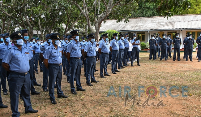 Commander's Inspection of SLAF Station Sigiriya for the Year 2020
