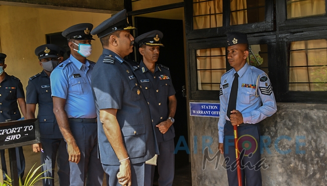 Commander's Inspection of SLAF Station Sigiriya for the Year 2020