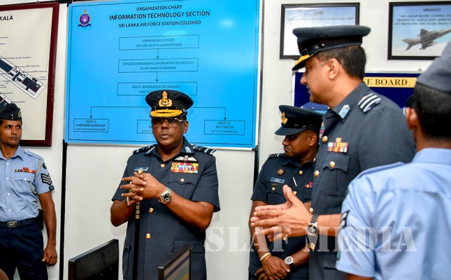Commander's Inspection of SLAF Station Colombo