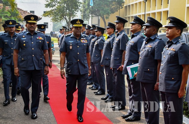 Commander's Inspection of SLAF Station Colombo