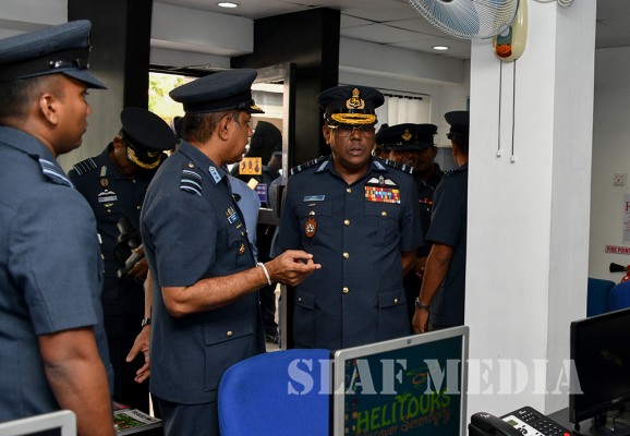 Commander's Inspection of SLAF Station Colombo