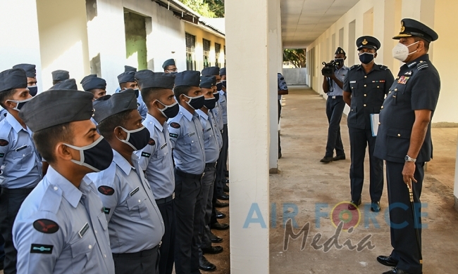 Commander's Inspection of SLAF Base Vavuniya