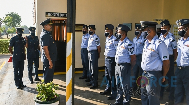 Commander's Inspection of SLAF Base Vavuniya