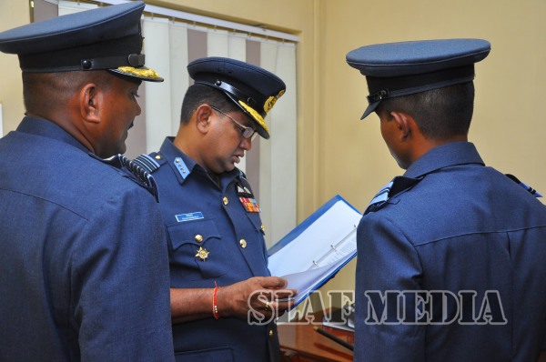 AOC's Inspection at SLAF Station Weerawila