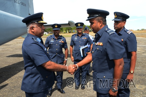 AOCs Inspection at SLAF Station Weerawila