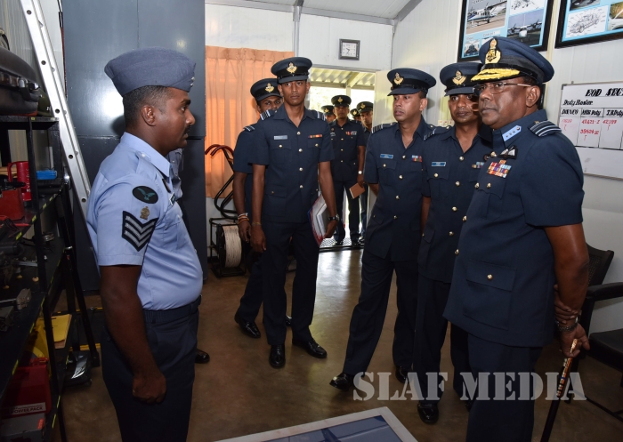 AOC's Inspection at SLAF Station Weerawila
