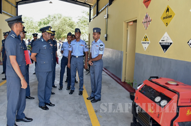 AOC's Inspection at SLAF Station Weerawila