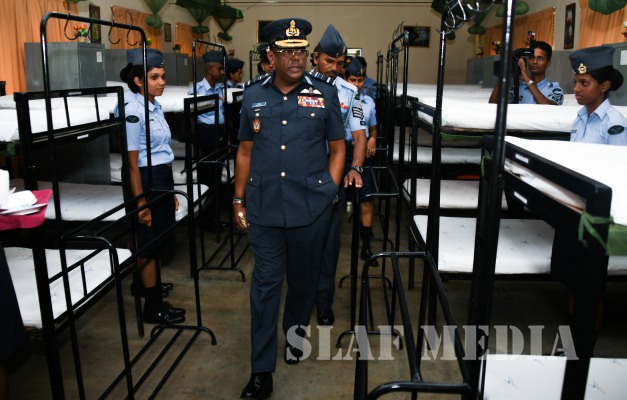 Commander's
Inspection of SLAF Station Weerawila