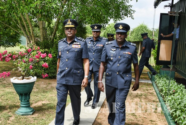 Commander's Inspection of SLAF Station Weerawila