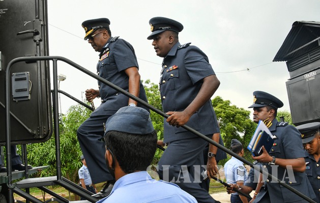 Commander's Inspection of SLAF Station Weerawila