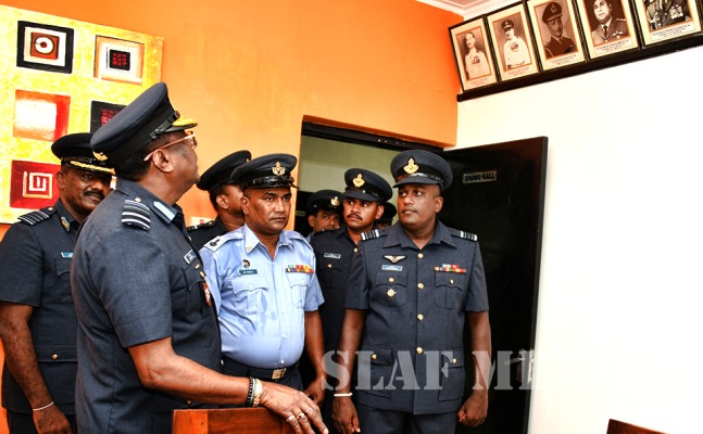Commander's
Inspection of SLAF Station Weerawila