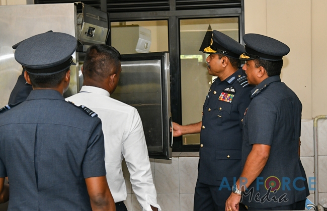 Commander's Inspection of SLAF Station Weerawila