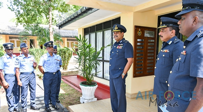Commander's Inspection of SLAF Station Weerawila