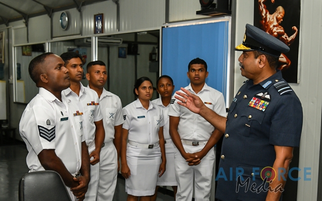 Commander's Inspection of SLAF Station Weerawila