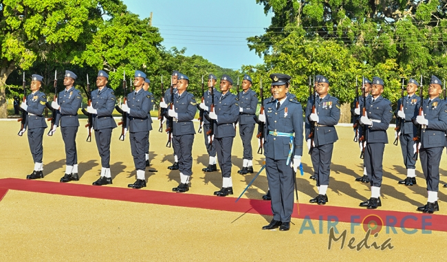 Commander's Inspection of SLAF Station Weerawila