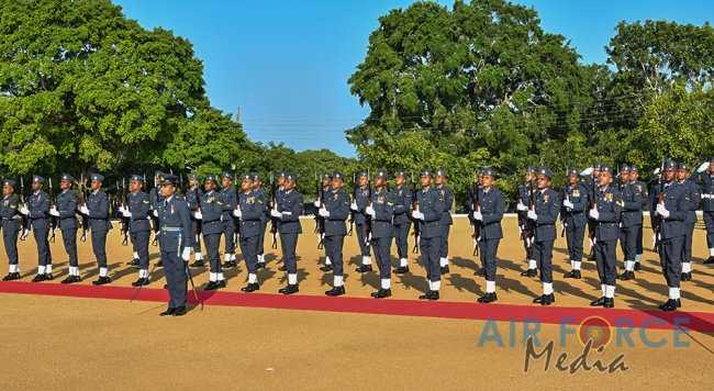 Commander's Inspection of SLAF Station Weerawila