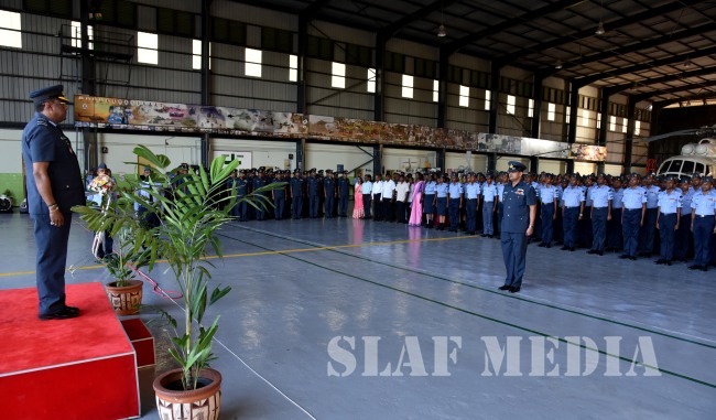 Annual
Commander's Inspection at SLAF Base Anuradhapura