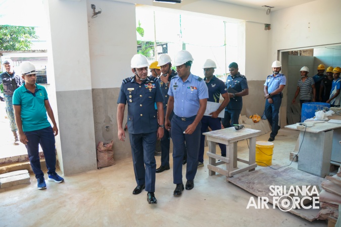 AIR FORCE COMMANDER CONDUCTS SPECIAL INSPECTION OF CHILDREN’S WARD CONSTRUCTION AT APEKSHA HOSPITAL