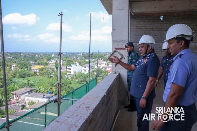 AIR FORCE COMMANDER CONDUCTS SPECIAL INSPECTION OF CHILDREN’S WARD CONSTRUCTION AT APEKSHA HOSPITAL