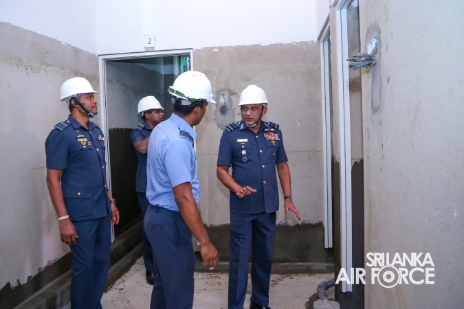 AIR FORCE COMMANDER CONDUCTS SPECIAL INSPECTION OF CHILDREN’S WARD CONSTRUCTION AT APEKSHA HOSPITAL