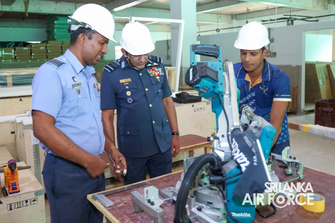 AIR FORCE COMMANDER CONDUCTS SPECIAL INSPECTION OF CHILDREN’S WARD CONSTRUCTION AT APEKSHA HOSPITAL