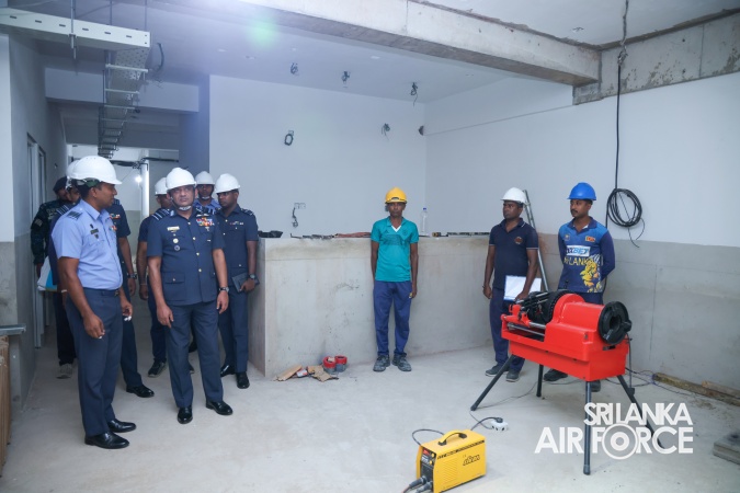 AIR FORCE COMMANDER CONDUCTS SPECIAL INSPECTION OF CHILDREN’S WARD CONSTRUCTION AT APEKSHA HOSPITAL