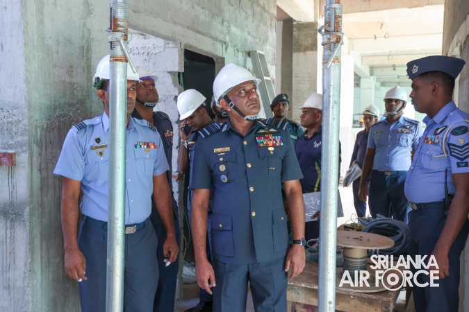 AIR FORCE COMMANDER CONDUCTS SPECIAL INSPECTION OF CHILDREN’S WARD CONSTRUCTION AT APEKSHA HOSPITAL