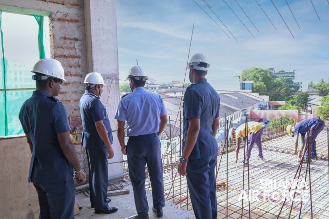 AIR FORCE COMMANDER CONDUCTS SPECIAL INSPECTION OF CHILDREN’S WARD CONSTRUCTION AT APEKSHA HOSPITAL