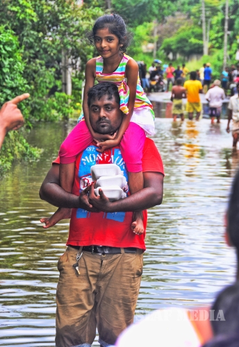 SLAF Conducted Helicopter Recce To Assess Flood Damage and Assistance