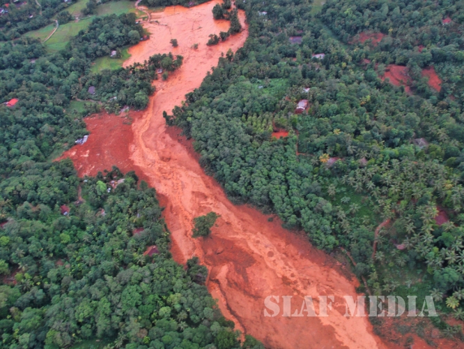 SLAF Conducted Helicopter Recce To Assess Flood Damage and Assistance