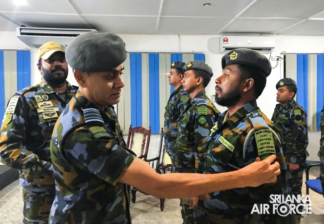 NO.
02 AERIAL SNIPER COURSE CONCLUDES AT SLAF REGIMENTAL TRAINING CENTRE
AMPARA