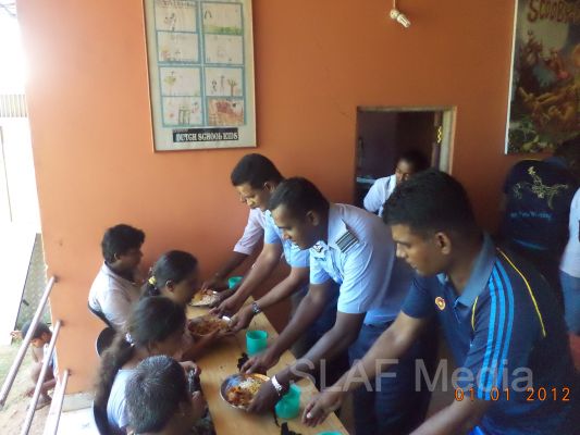 Members of the SLAF Wresting Pool Visit to “Arunoodaya Foundation” at Waikkal