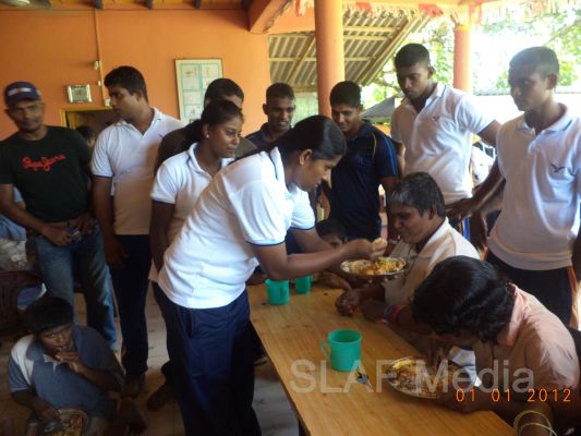 Members of the SLAF Wresting Pool Visit to “Arunoodaya Foundation” at Waikkal